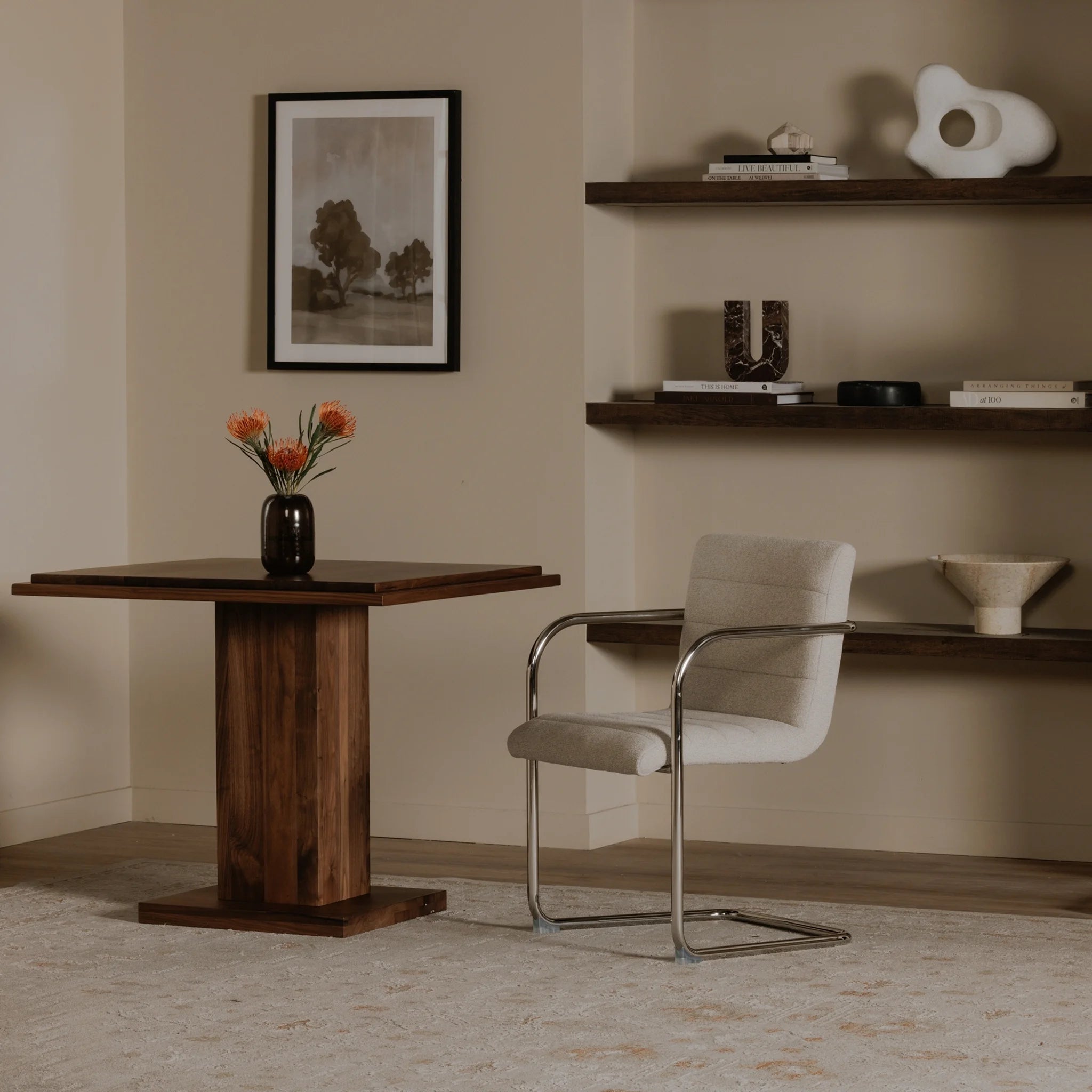 Beige Upholstered Dining Chairs Set of 2 (YM-1021-34) by Moe's Home Collection image 2