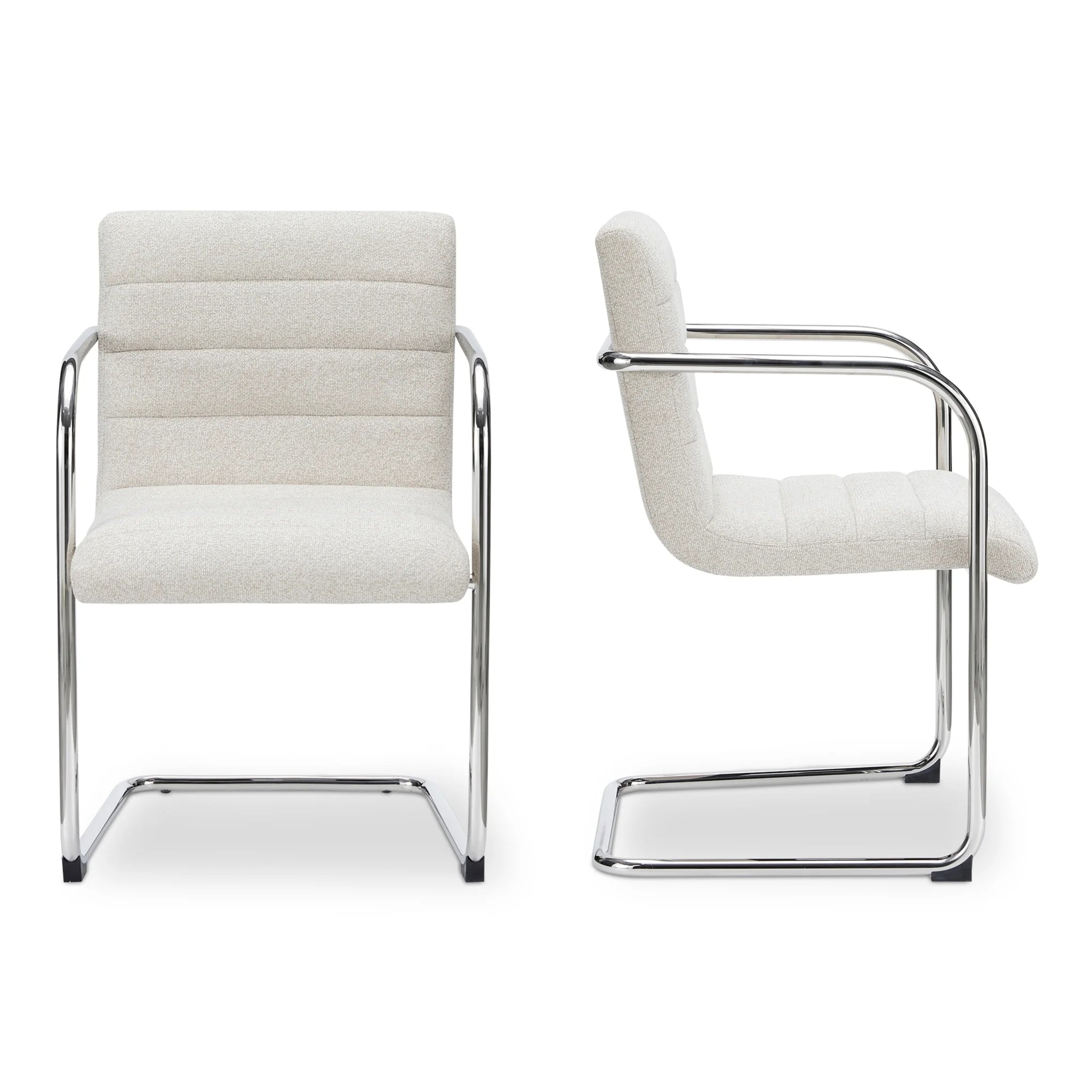 Beige Upholstered Dining Chairs Set of 2 (YM-1021-34) by Moe's Home Collection image 5