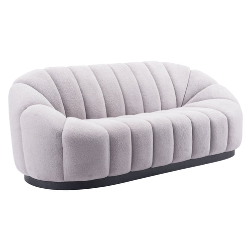 Light Gray Shearling Sofa