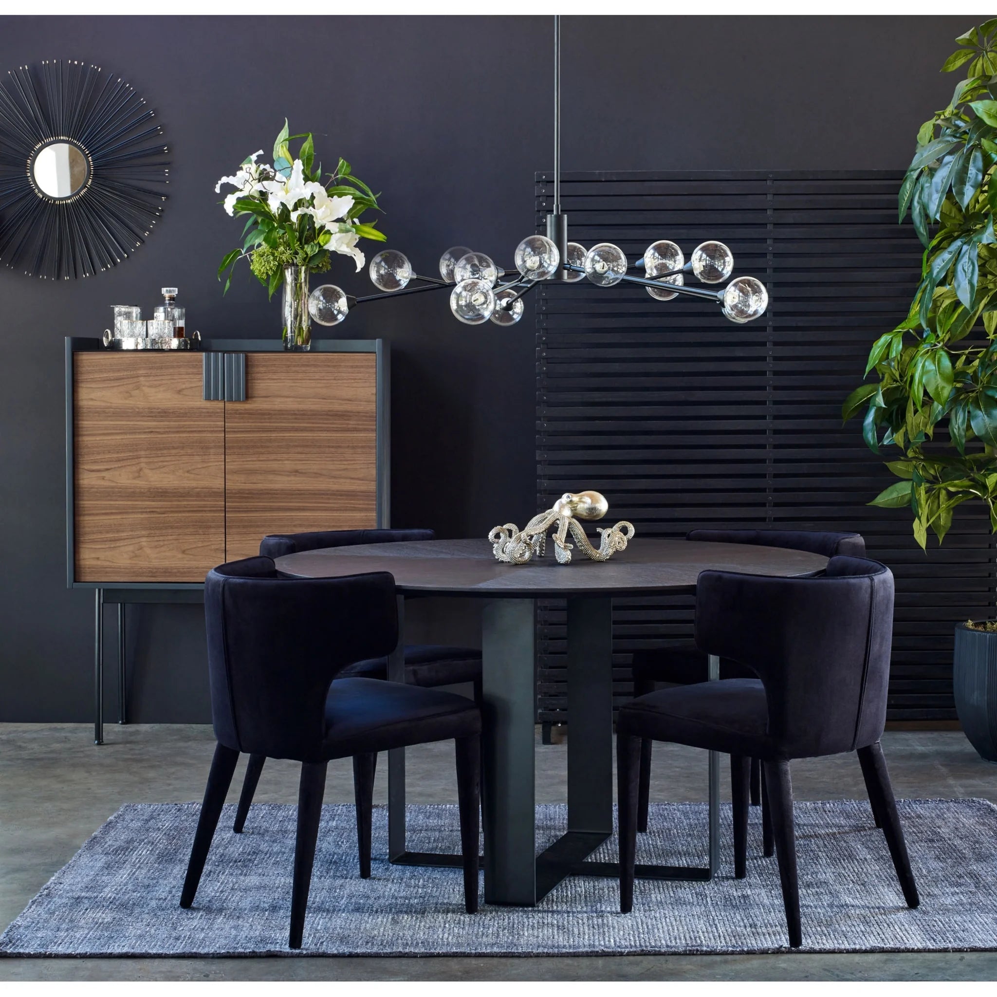 Black Upholstered Dining Chair (EH-1103-02) by Moe's Home Collection image 09