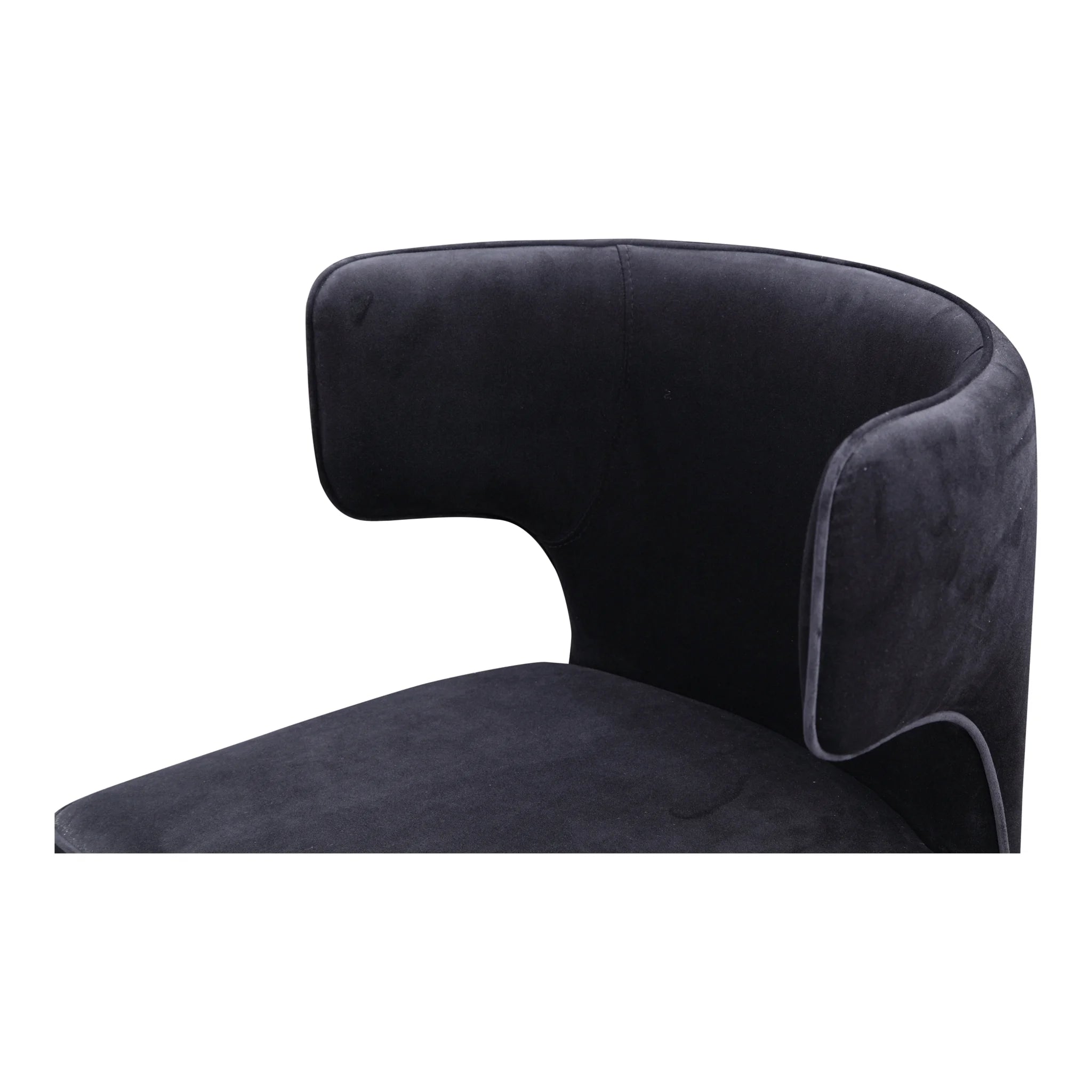 Black Upholstered Dining Chair (EH-1103-02) by Moe's Home Collection image 8
