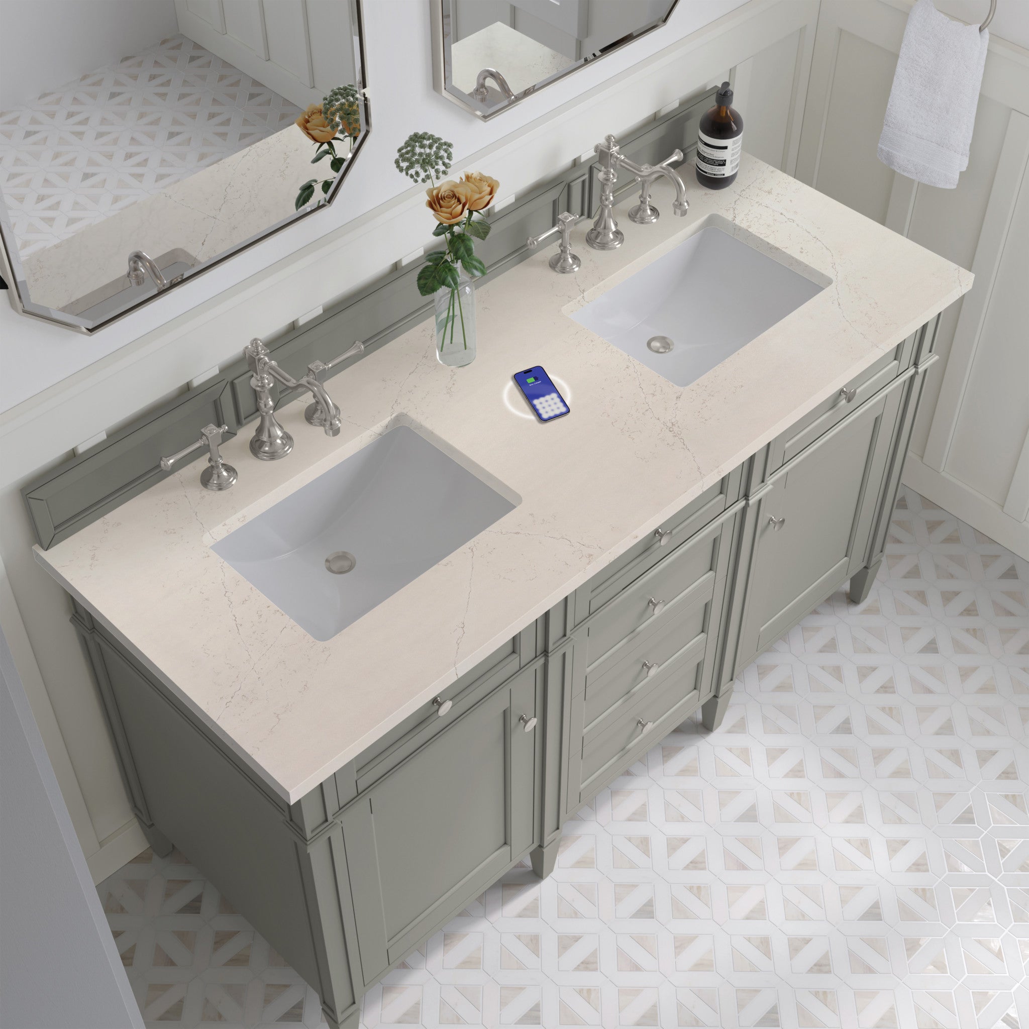 brittany-60-double-vanity-in-urban-gray-w-freepower-wireless-charger-by-james-martin-vanities-siberian-silestone image 7