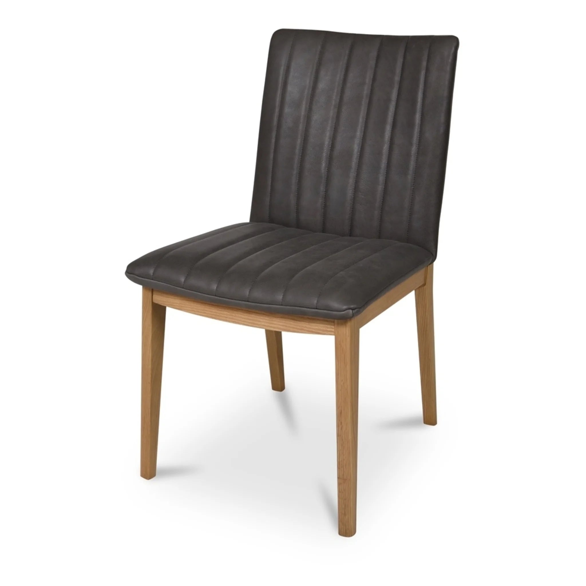 Brown Leather Dining Chairs Set of 2 (GO-1028-03) by Moe's Home Collection image 4