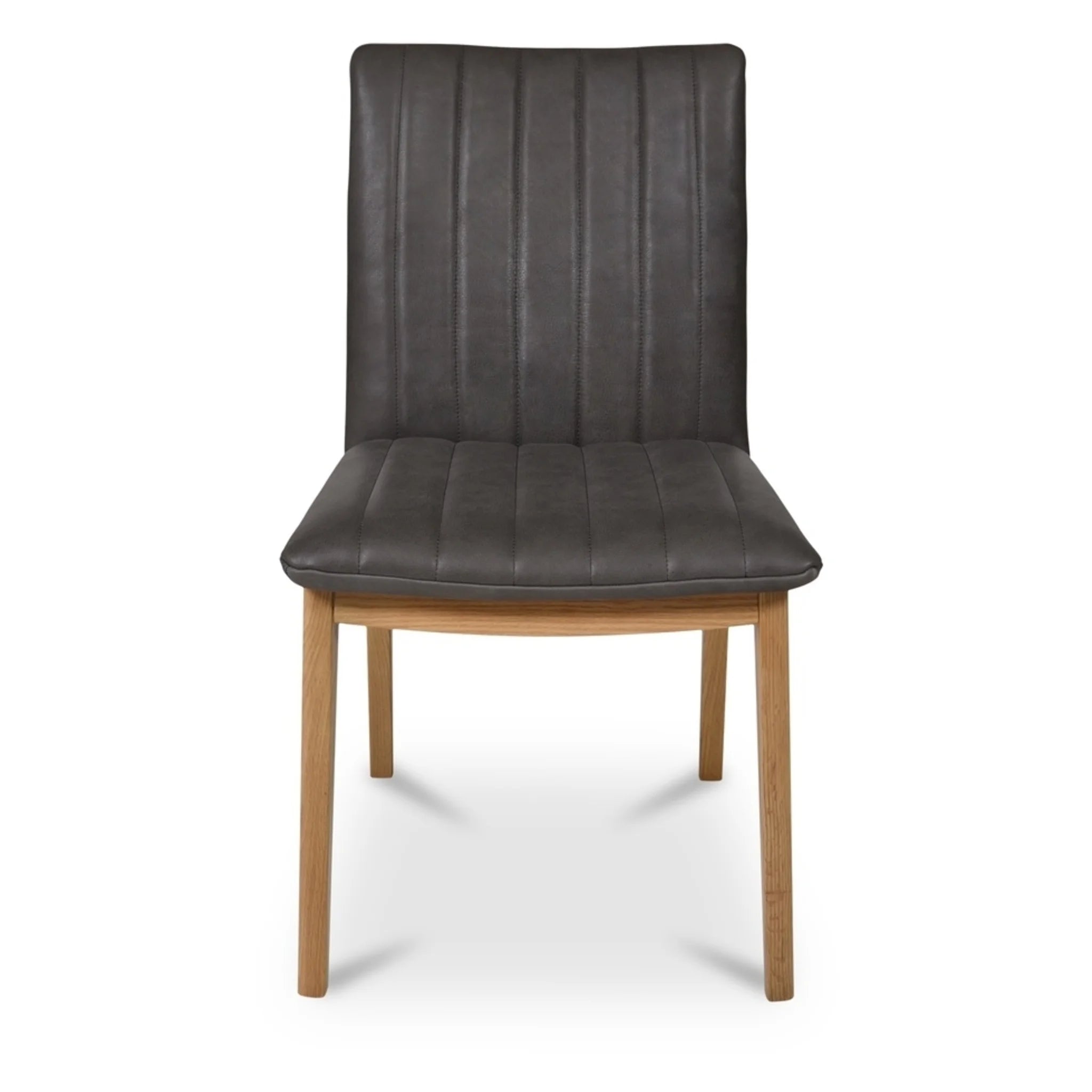 Brown Leather Dining Chairs Set of 2 (GO-1028-03) by Moe's Home Collection image 6