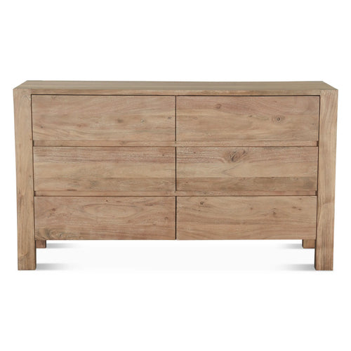 Brushed Wood Dresser for Bedroom with Drawers