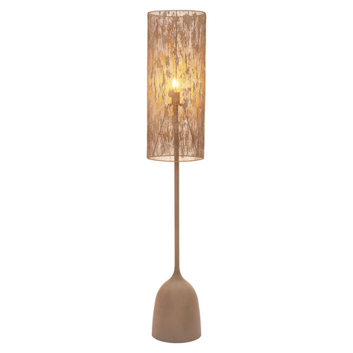 Taupe Modern Steel Floor Lamp