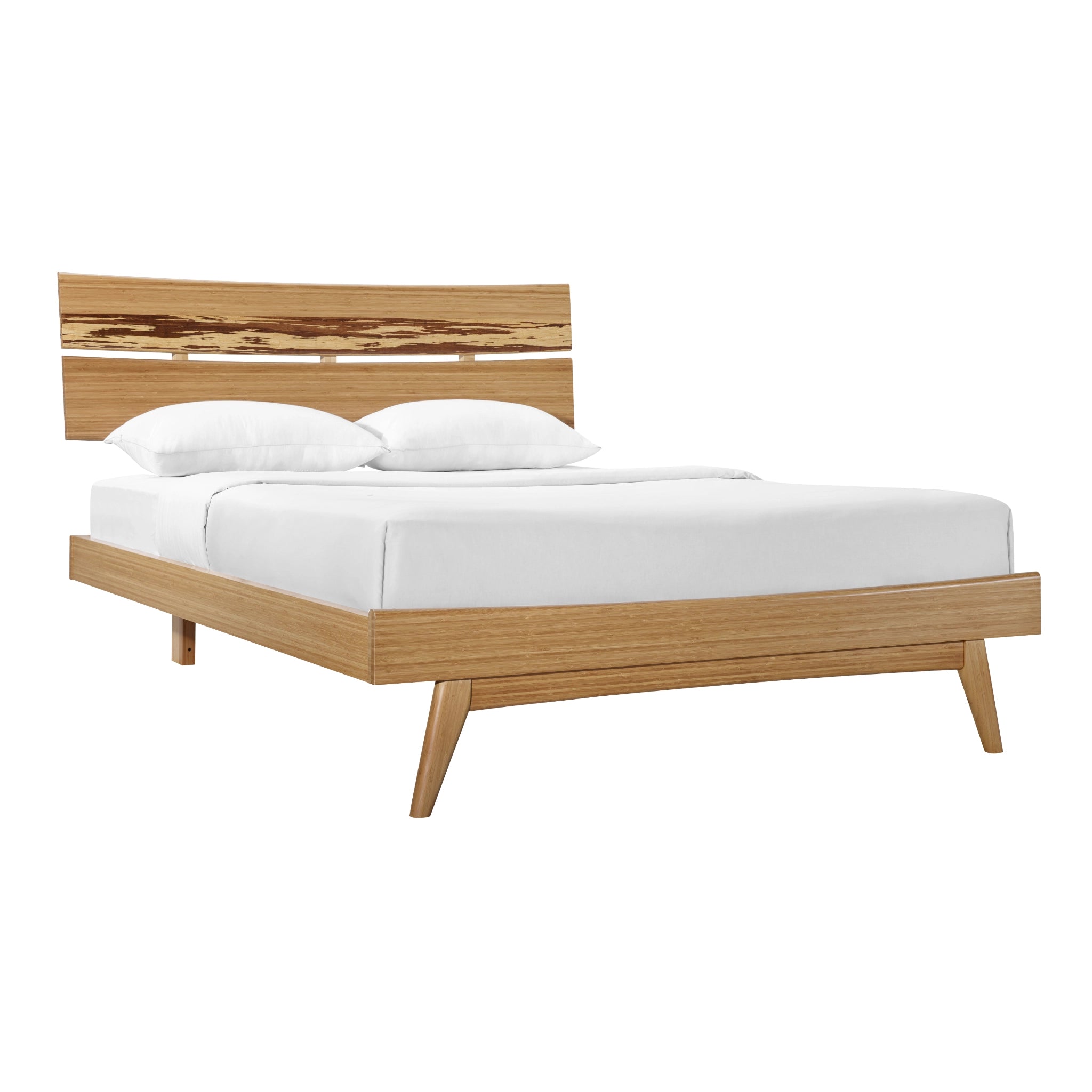 California King Solid Bamboo Azara Platform Bed, Caramelized by Greenington image