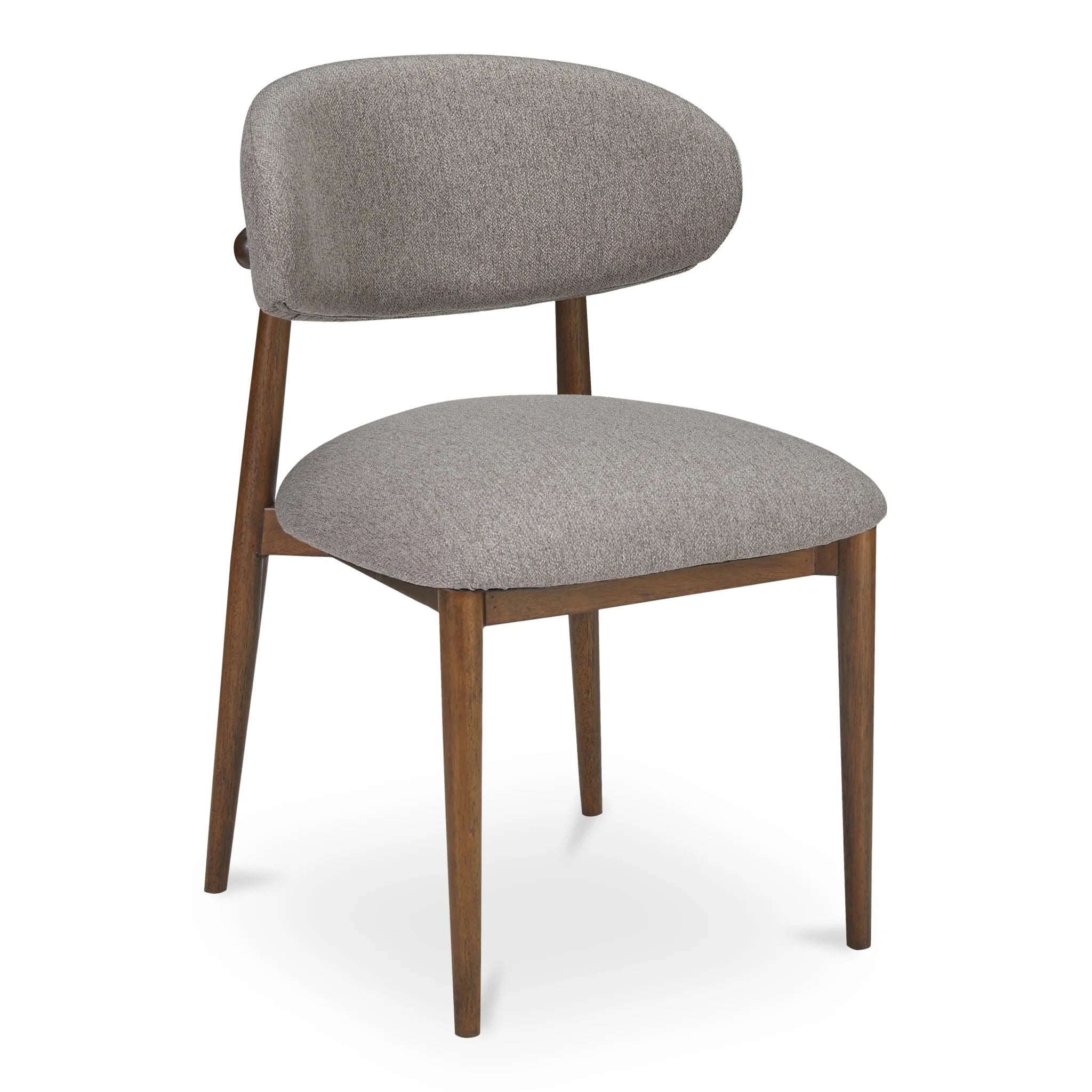 Cream Faux Fur Lounge Chair with Oak Frame (ME-1069-21) by Moe's Home Collection image 3