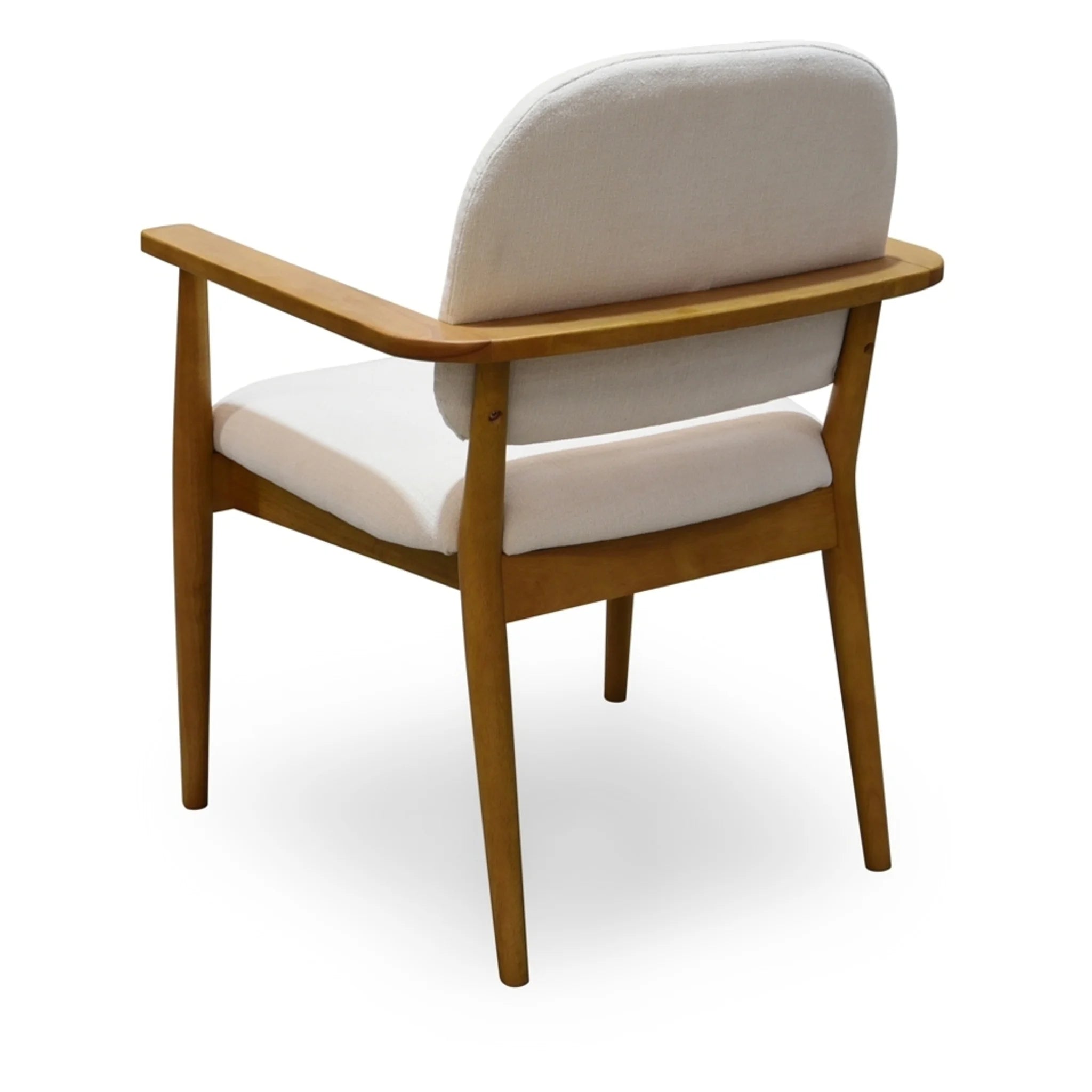 Cream Upholstered Dining Chair with Wood Frame (GO-1022-18) by Moe's Home Collection image 3