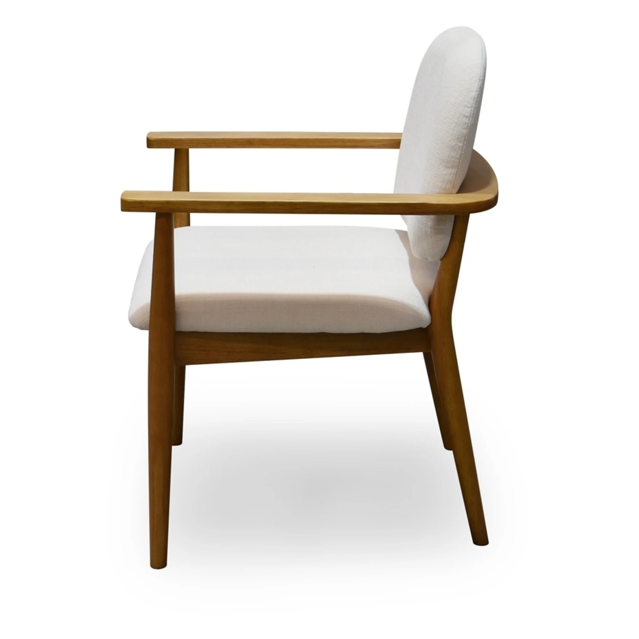 Cream Upholstered Dining Chair with Wood Frame (GO-1022-18) by Moe's Home Collection image 5