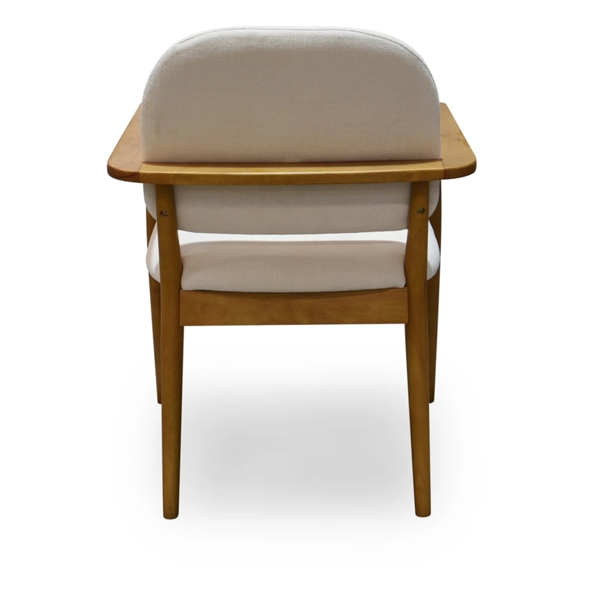 Cream Upholstered Dining Chair with Wood Frame (GO-1022-18) by Moe's Home Collection image 6