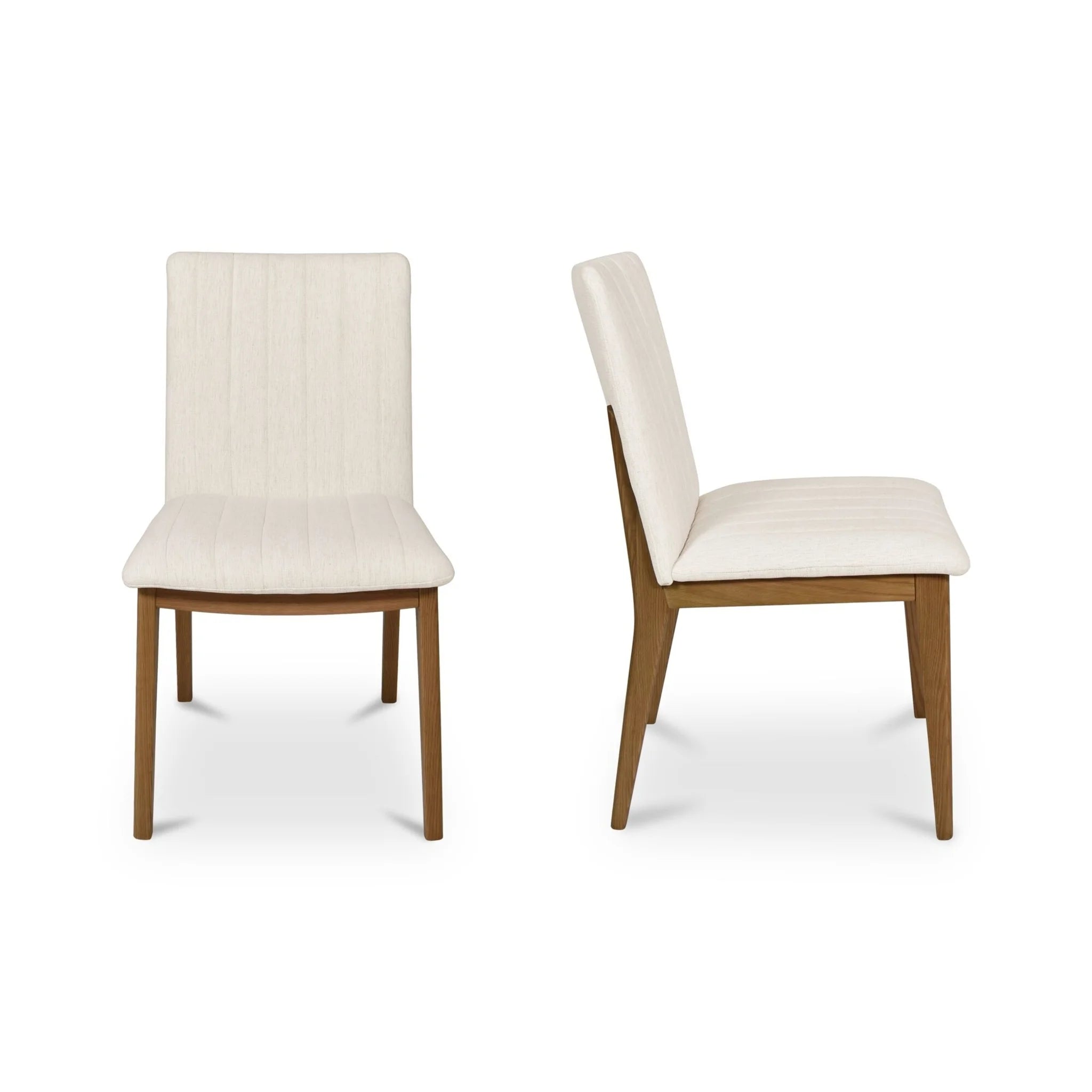 Cream Upholstered Dining Chairs Set of 2 (GO-1028-18) by Moe's Home Collection image 5