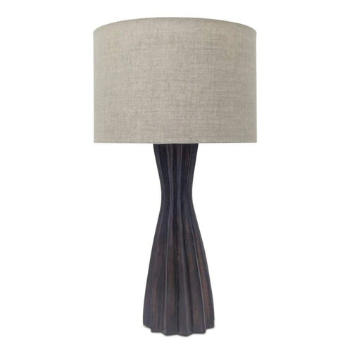 Dark Brown Ceramic Column Table Lamp (OD-1035-20) by Moe's Home Collection