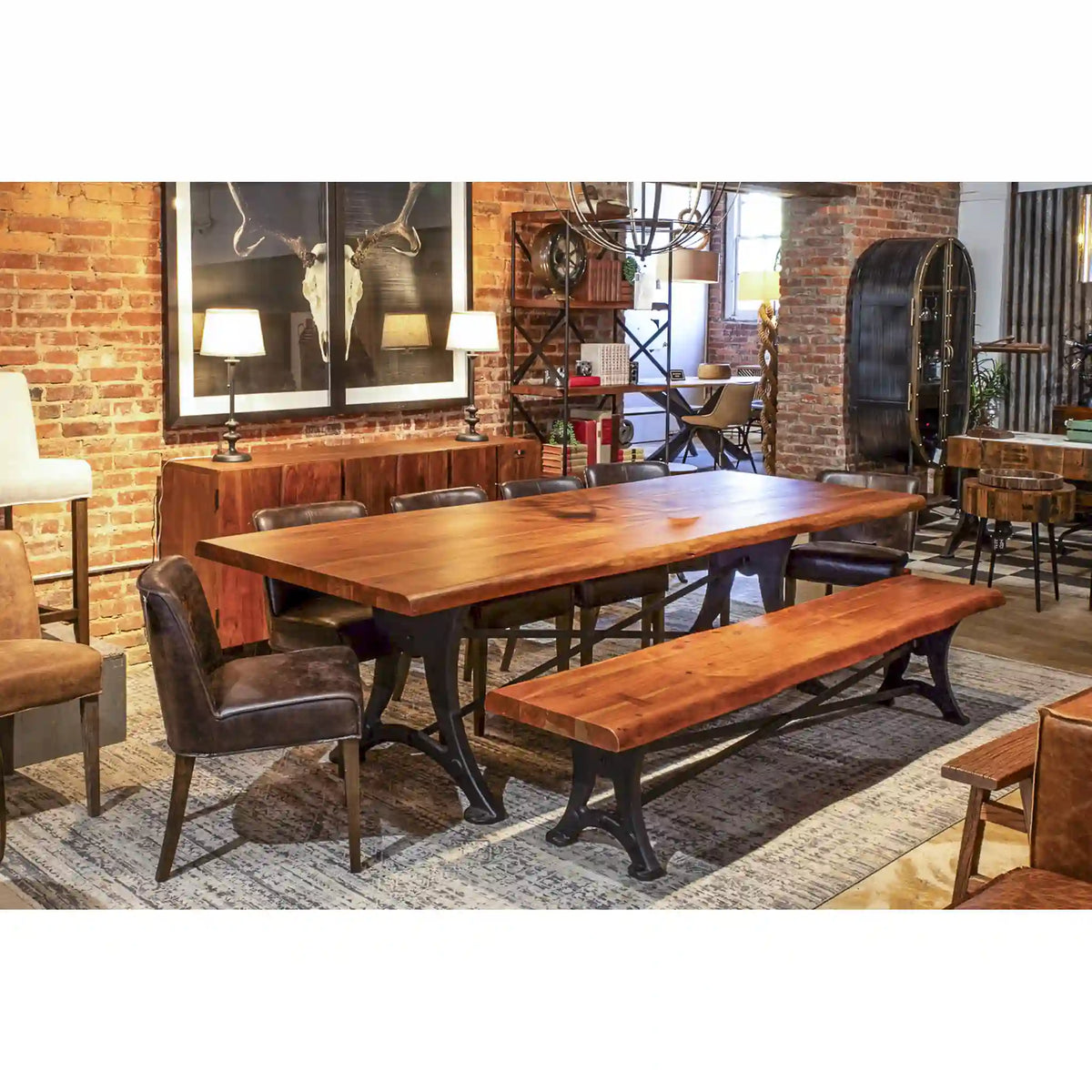 Dark Brown Leather Dining Chairs Natural Legs Set of 2 (G201-364-340-82) By Home Trends Direct 1