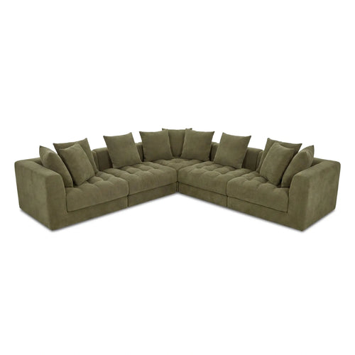 Davie Classic L Modular Sectional Olive (OA-1133-16) by Moe's Home Collection