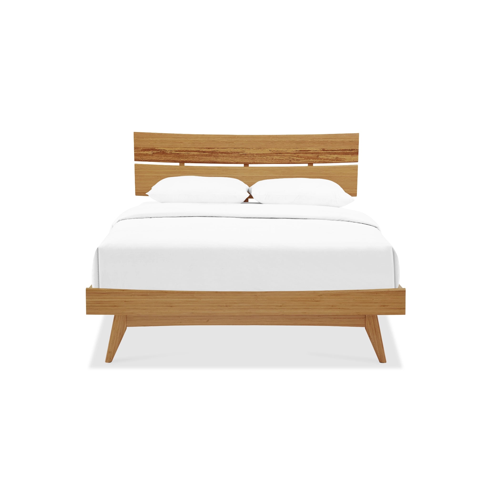 Eastern King Solid Bamboo Azara Platform Bed, Caramelized by Greenington image