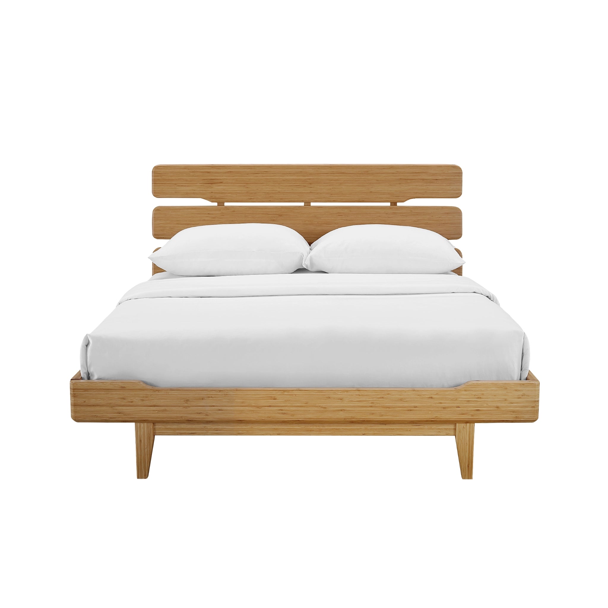 Eastern King Solid Bamboo Currant Platform Bed, Caramelized by Greenington image