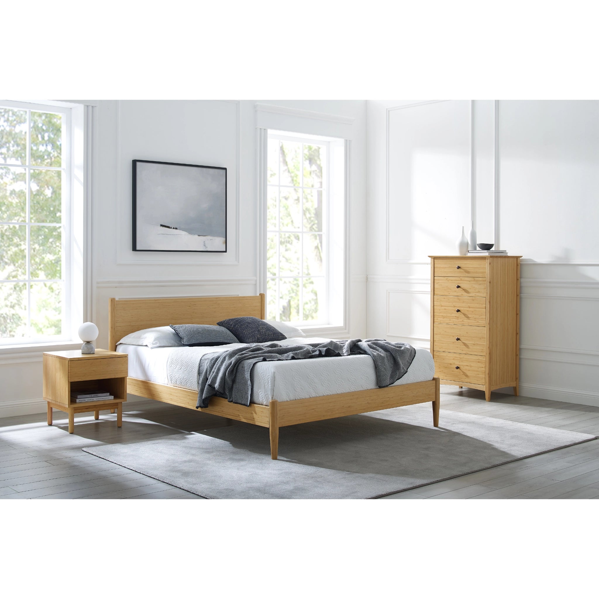 Eastern King Solid Bamboo Ria Platform Bed, Caramelized by Eco Ridge image 1