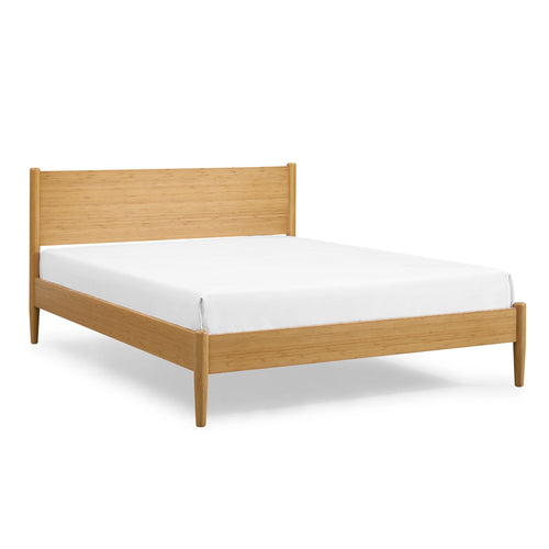 Eastern King Solid Bamboo Platform Bed, Caramelized - Ria by Eco Ridge