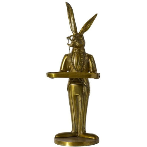 Eric the Hare Butler Stand 14"x 11.5"x 30.25" | Cast Aluminum