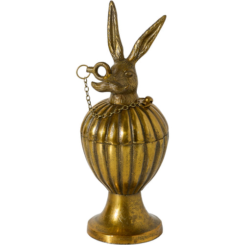 Eric the Hare Decorative Box 5"x 13" | Cast Aluminum