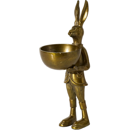 Eric the Hare Dish Stand 6"x 14" | Cast Aluminum