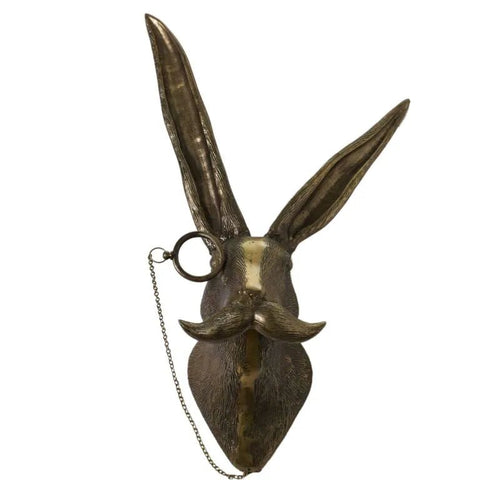 Eric the Hare - Distinguished Brass Antique Gold Wall Mount | Cast Aluminum