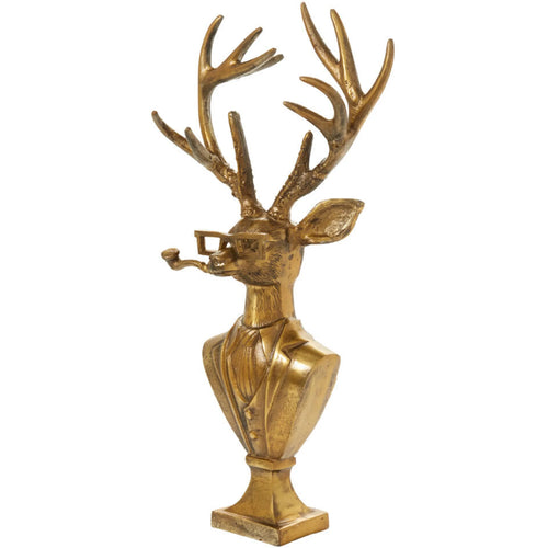 Frankie the Buck Bust 10.75"x 5.5"x 22.75" | Cast Aluminum