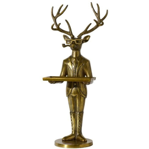 Frankie the Buck Butler Stand 14"x 12.25"x 37" | Cast Aluminum