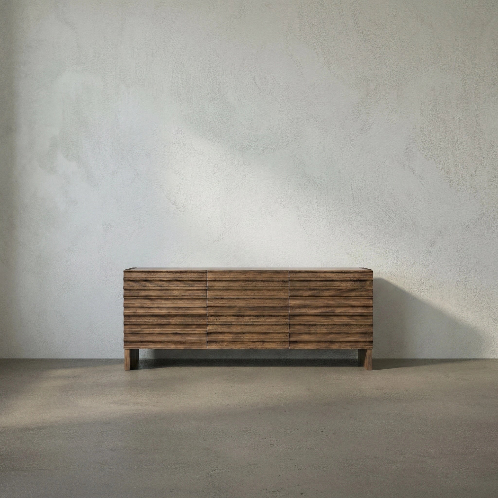 Gauss Sideboard with Marble Top in Dark Walnut by Noir (GCON463DW)