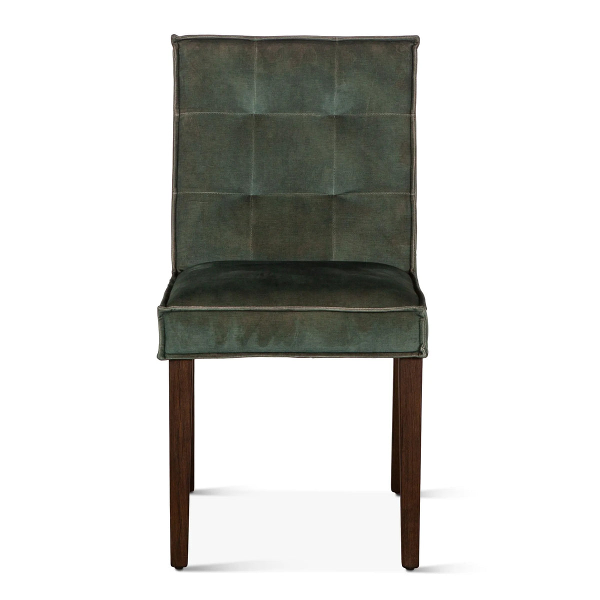 Green Velvet Dining Chairs Dark Legs Set of 2 (G201-257-WG11-80) By Home Trends Direct 