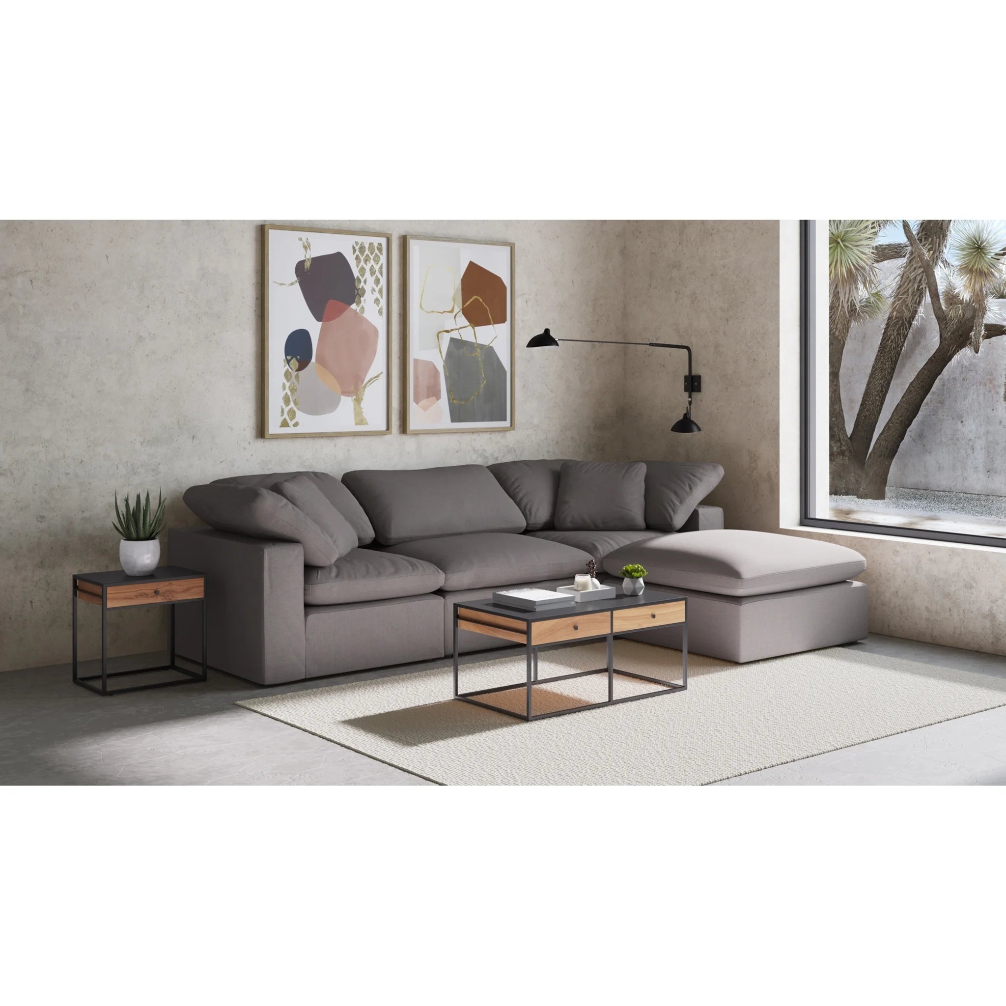 Moe's Home Collection Terra Corner Chair - Thumbnail 5