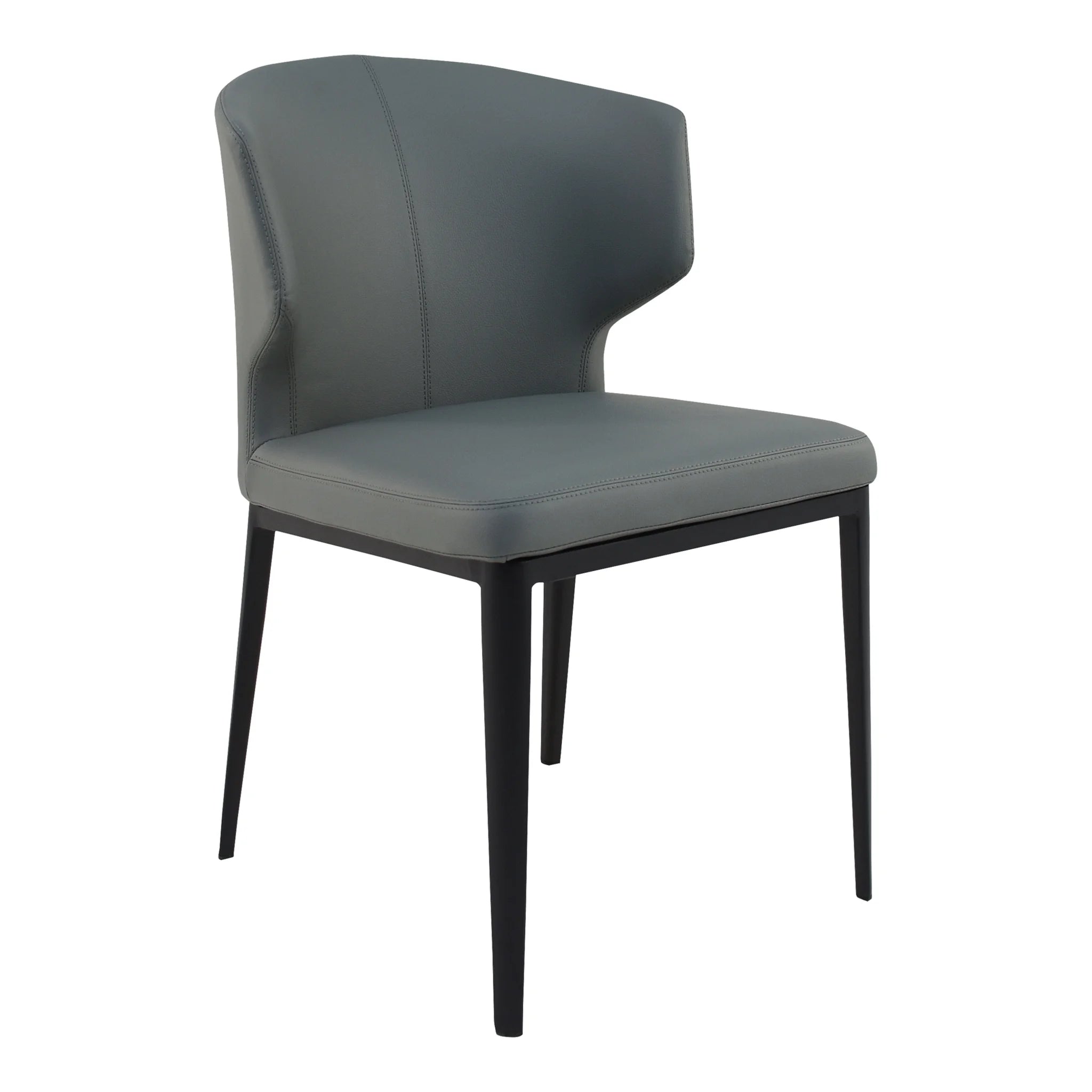 Grey Vegan Leather Dining Chairs Set of 2 (EJ-1018-15) by Moe's Home Collection image 5