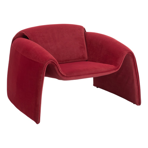 Red Velvet Accent Chair | Bold