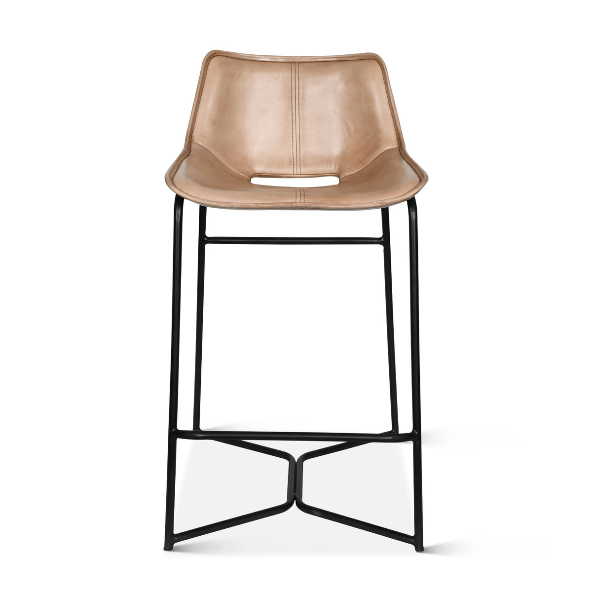 Ivory Leather Counter Stool (FEX-STCC-AI) By Home Trends Direct 
