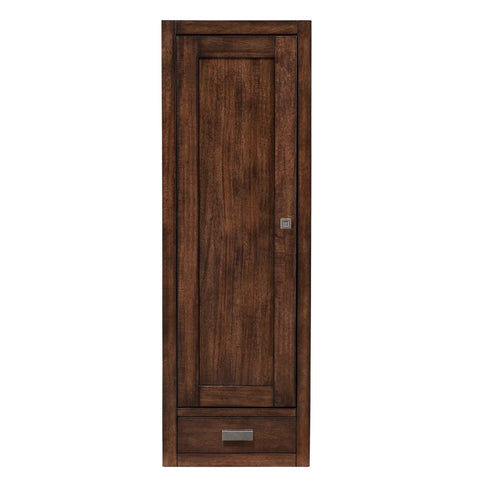 12 Inch Addison D Petite Tower Hutch Left Orientation - Mid - Century Acacia by James Martin Vanities