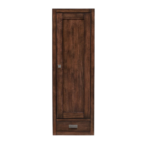 12 Inch Addison D Petite Tower Hutch Right Orientation - Mid - Century Acacia by James Martin Vanities