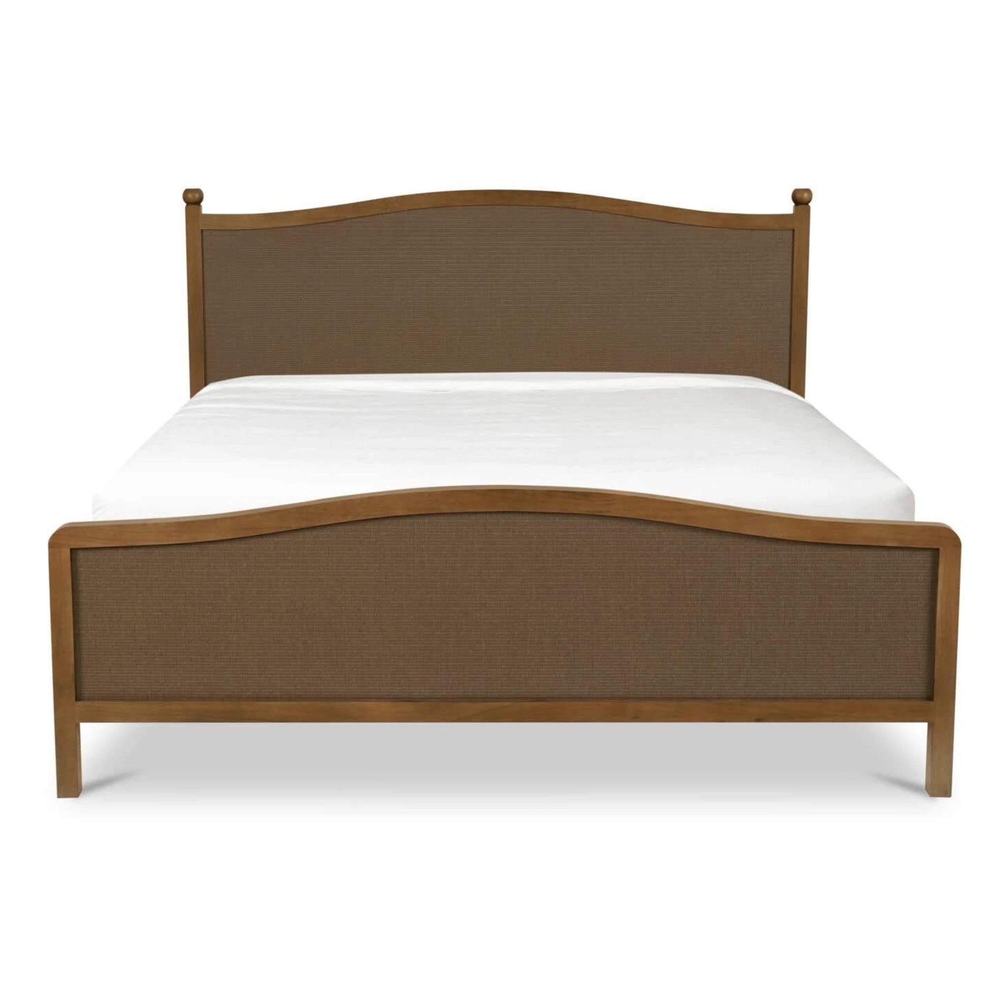 King Brown Upholstered Platform Bed (BZ-1173-03-0)