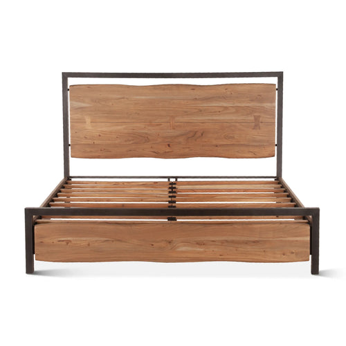 King Smoked Acacia Wood Bed (FAS-PBKSA) By Home Trends Direct