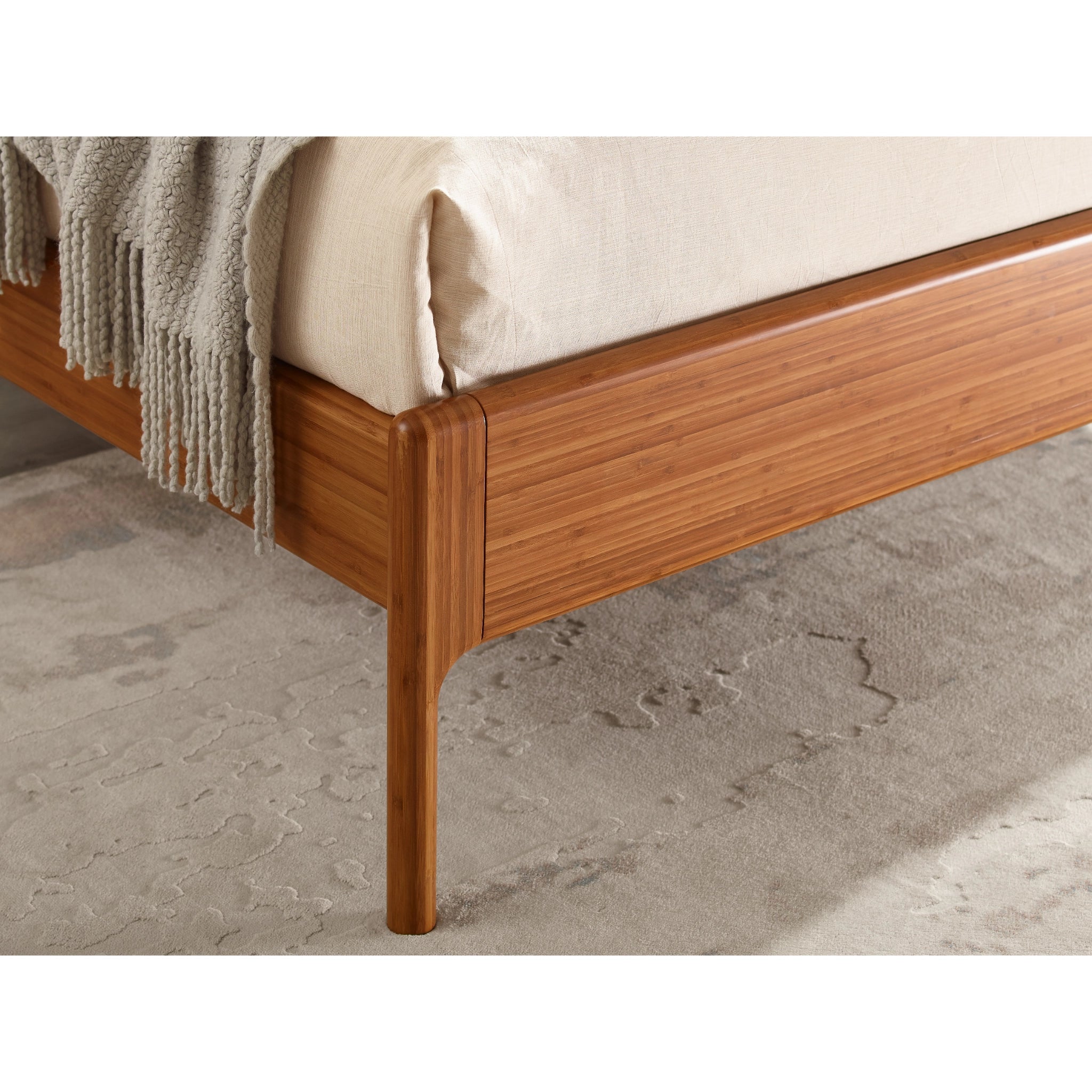 King Solid Bamboo Ventura Platform Bed, Amber by Greenington image 11