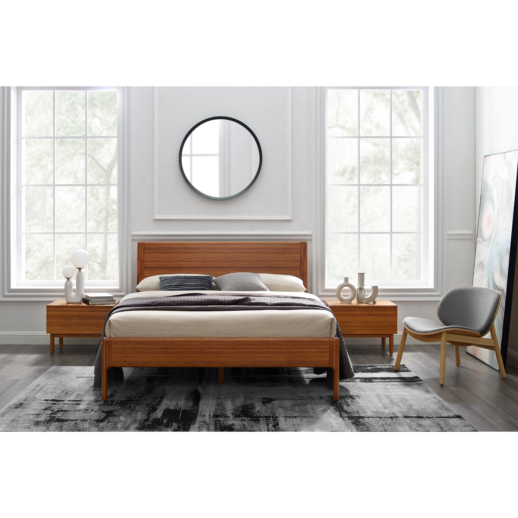 King Solid Bamboo Ventura Platform Bed, Amber by Greenington image 12