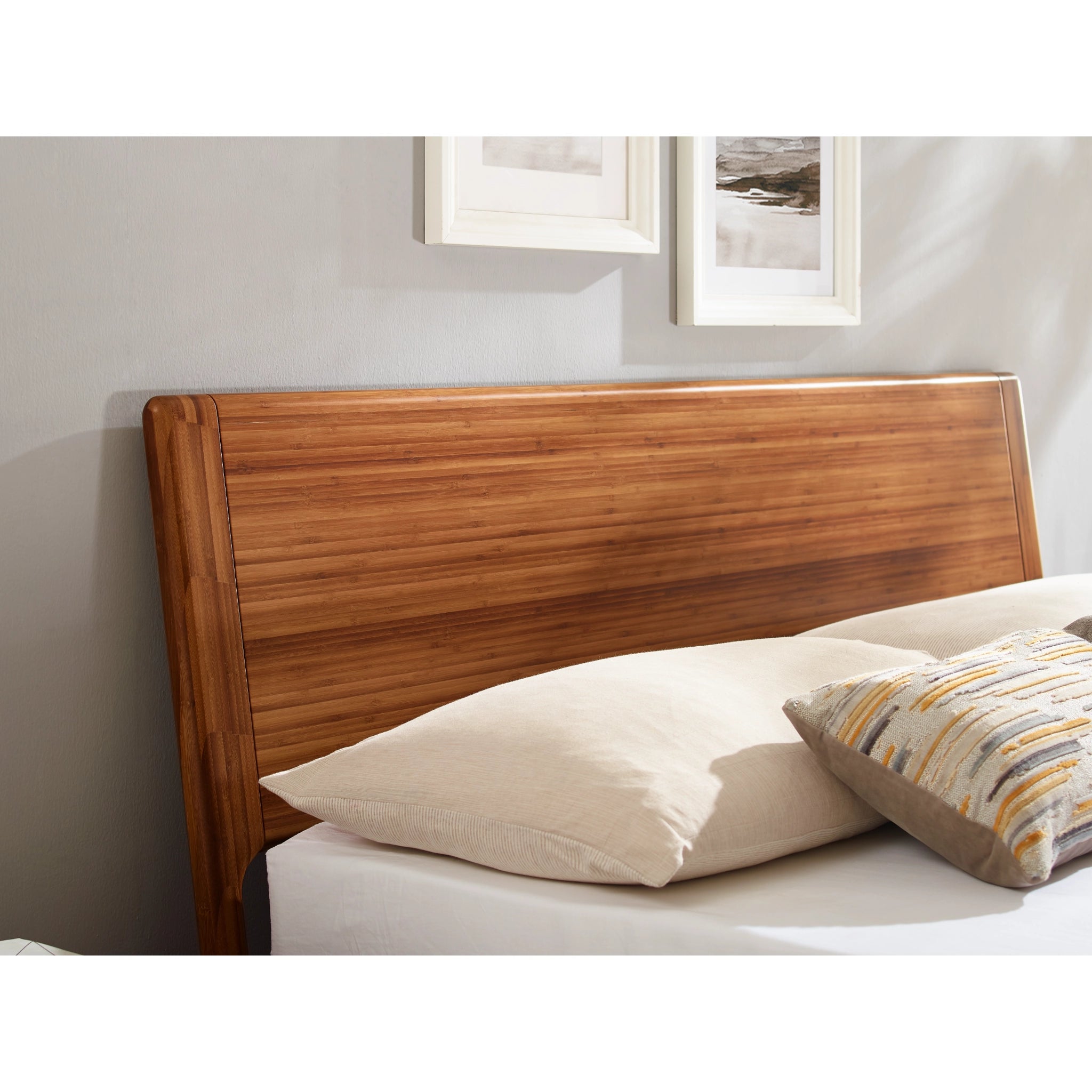 King Solid Bamboo Ventura Platform Bed, Amber by Greenington image 9