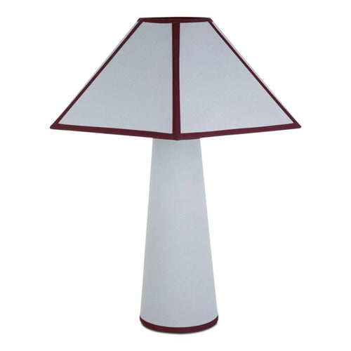 Light Blue Cotton Table Lamp with Trim (OD-1032-45) by Moe's Home Collection