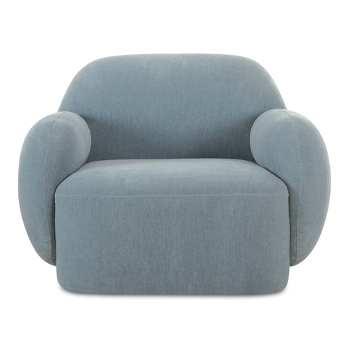 Light Blue Upholstered Round Lounge Chair (OA-1043-45) by Moe's Home Collection