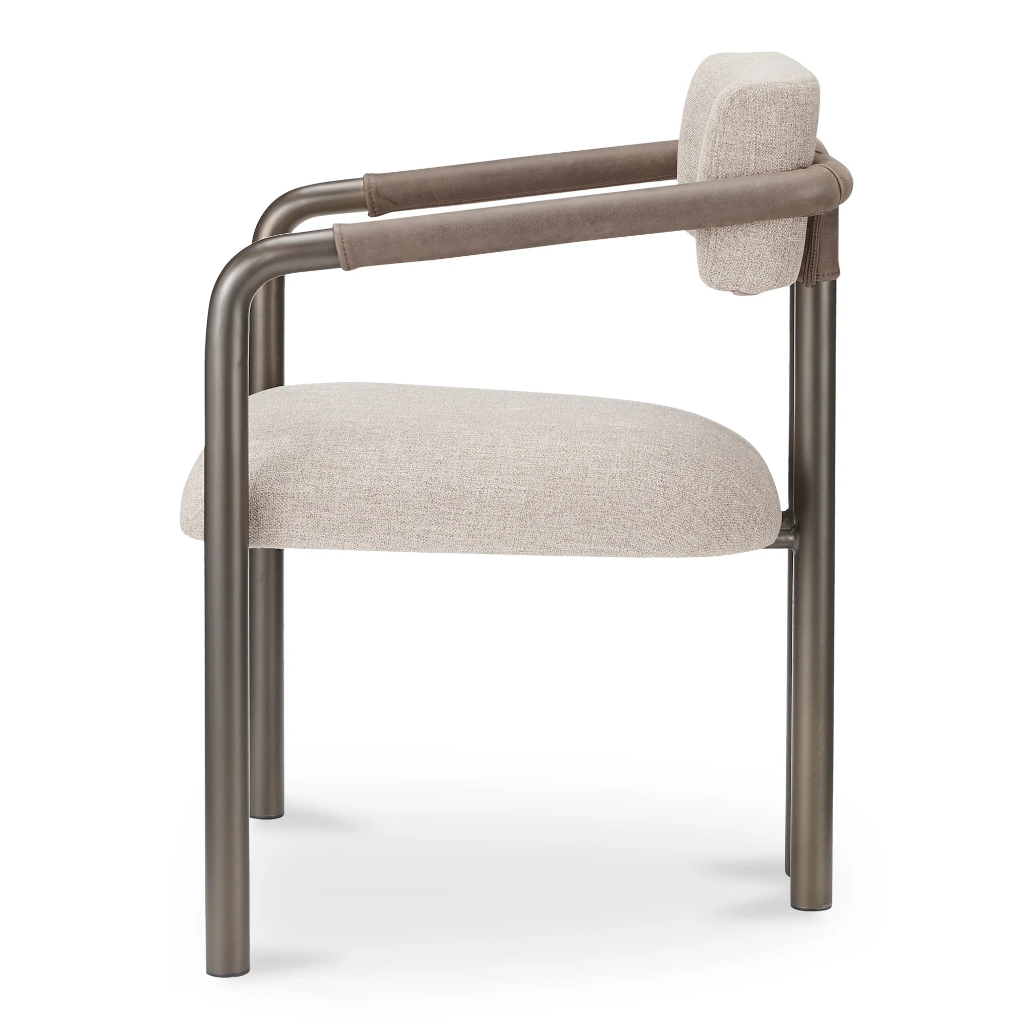 Light Brown Dining Chair with Bronze Iron Frame (YM-1022-21) by Moe's Home Collection image 4