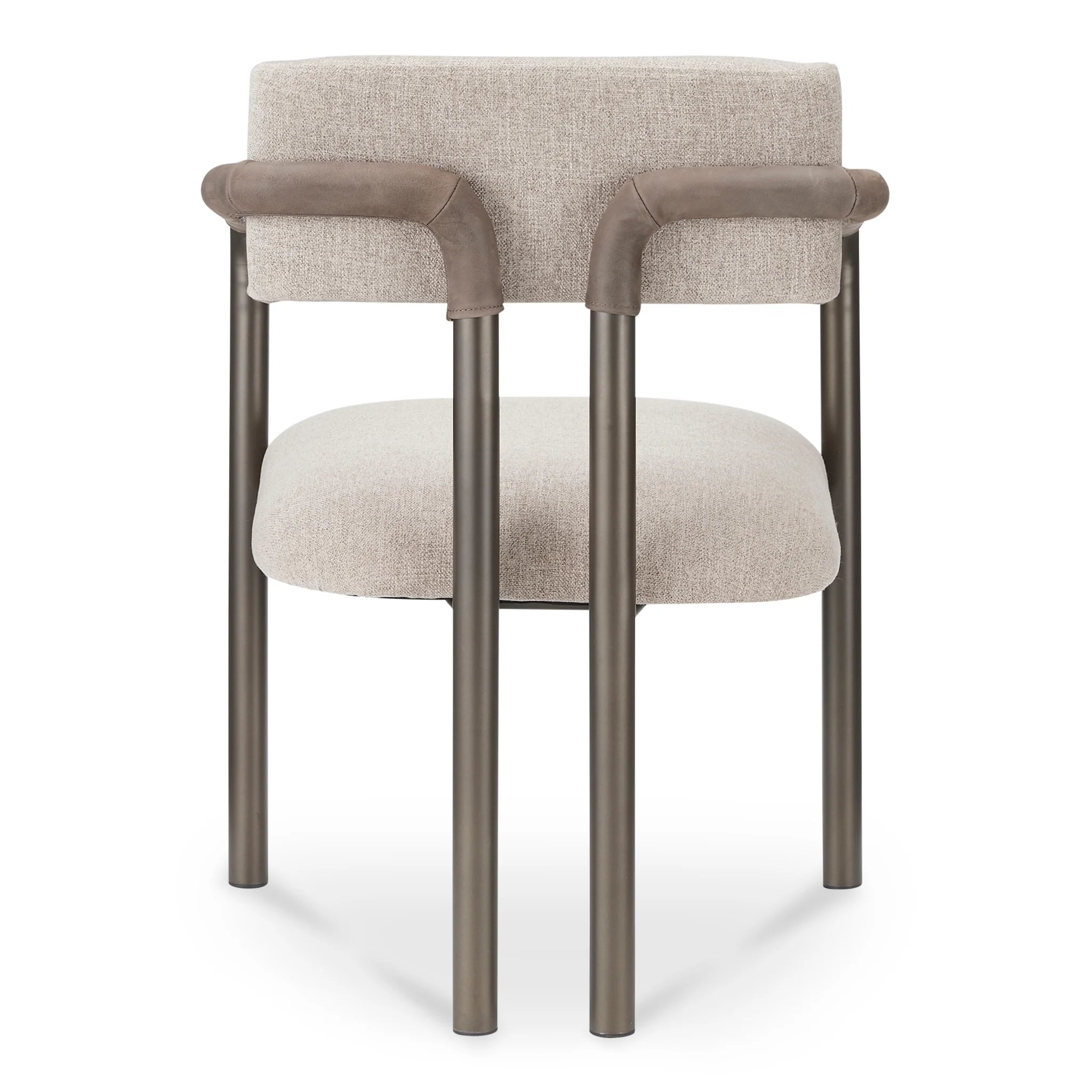 Light Brown Dining Chair with Bronze Iron Frame (YM-1022-21) by Moe's Home Collection image 5