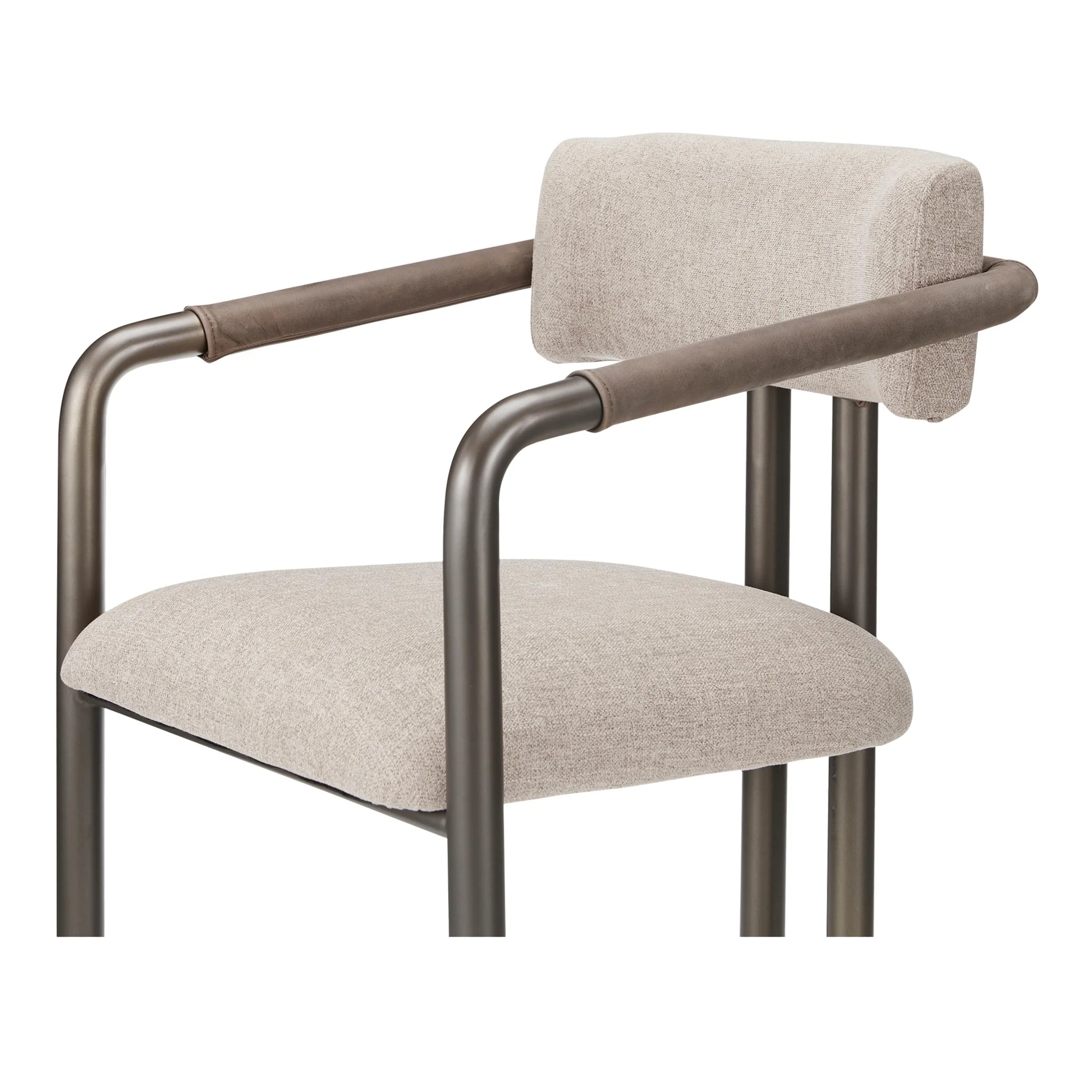 Light Brown Dining Chair with Bronze Iron Frame (YM-1022-21) by Moe's Home Collection image 6