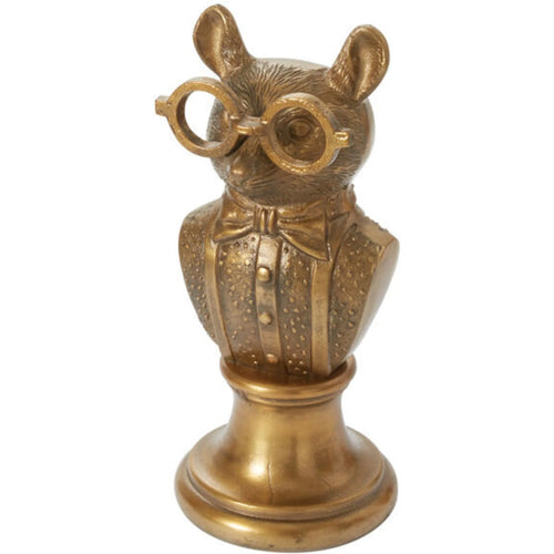 Louie the Mouse Bust 5"x 12.75" | Cast Aluminum