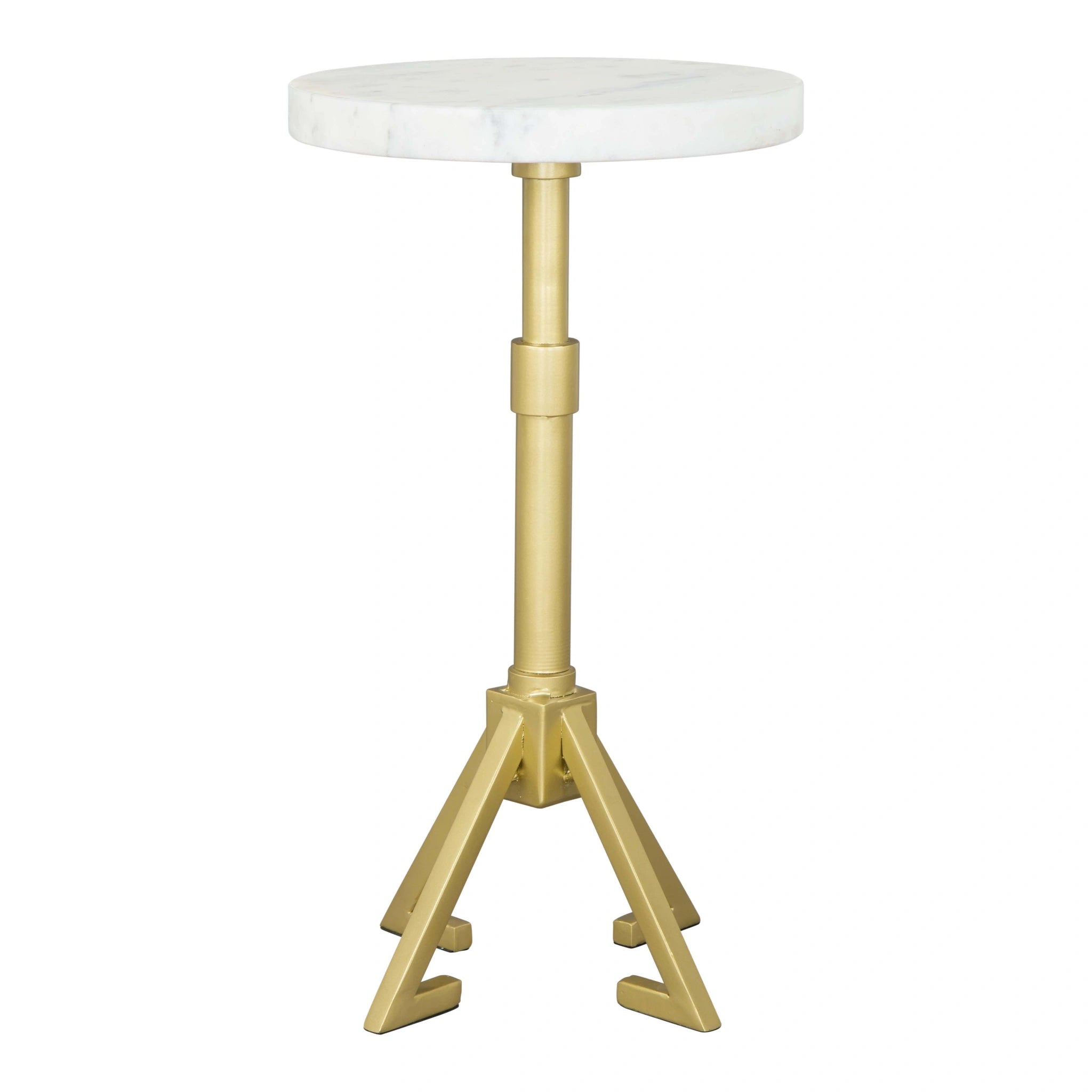 Maurice Side Table White & Gold image 1