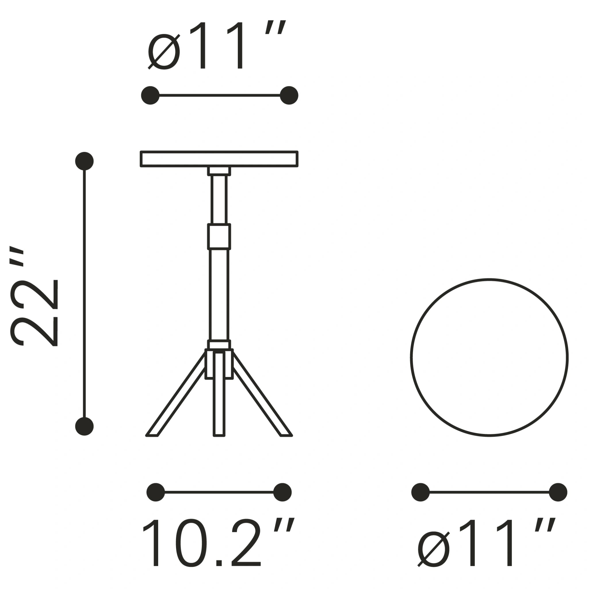Maurice Side Table White & Gold image 9